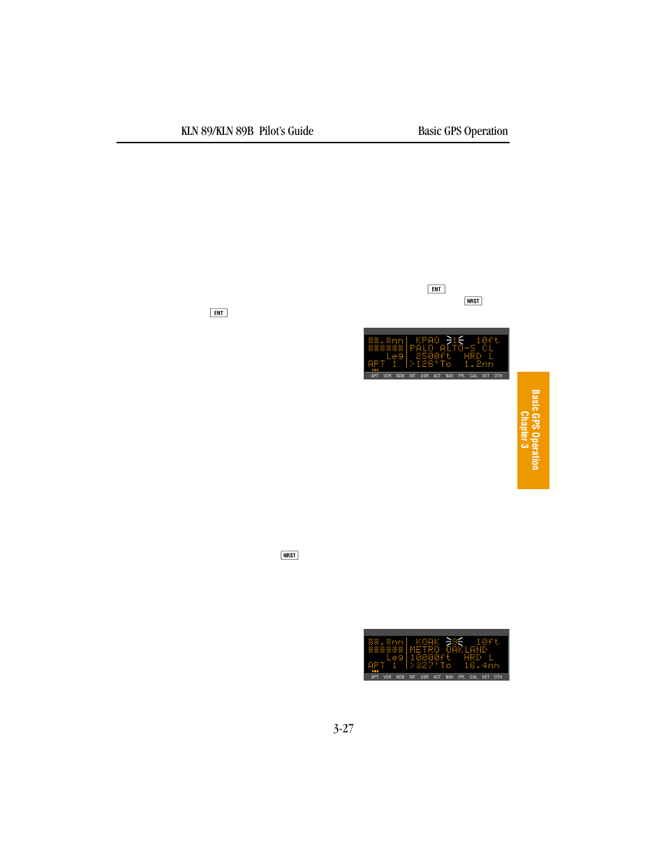 Viewing the nearest waypoints | BendixKing KLN 89B - Pilots Guide User Manual | Page 64 / 246
