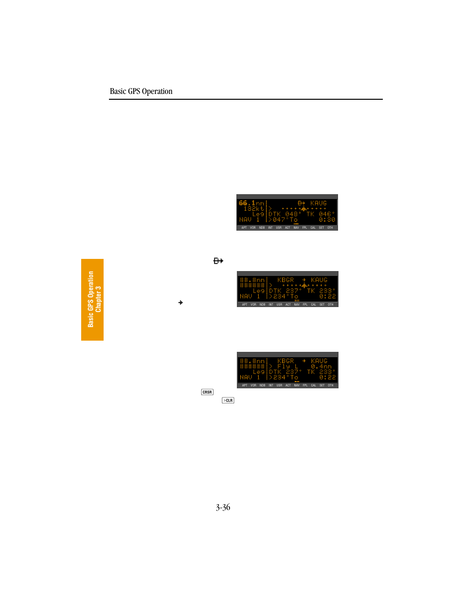 Basic gps operation 3-36 | BendixKing KLN 89B - Pilots Guide User Manual | Page 73 / 246