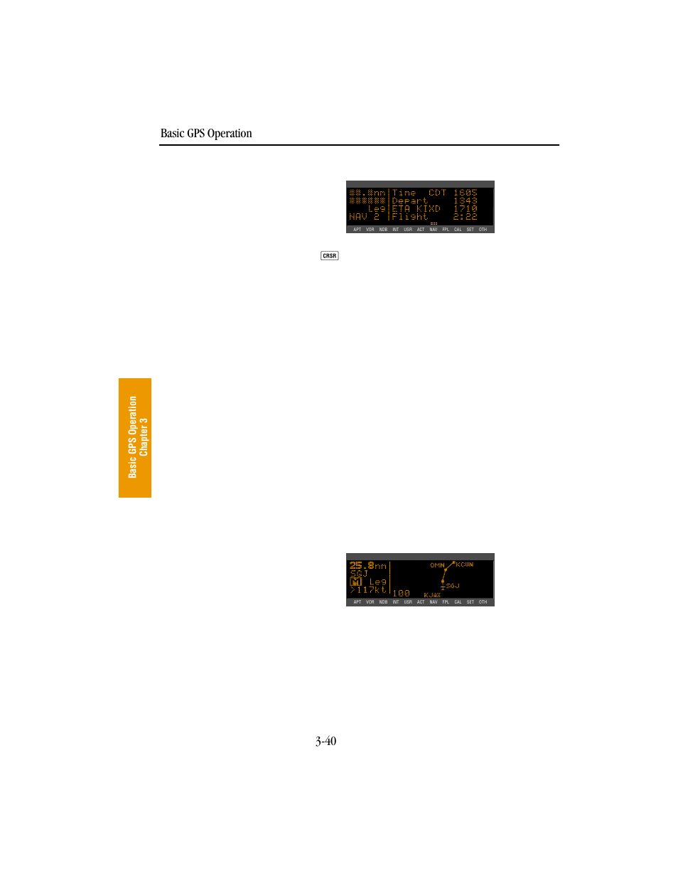 Basic gps operation 3-40 | BendixKing KLN 89B - Pilots Guide User Manual | Page 77 / 246
