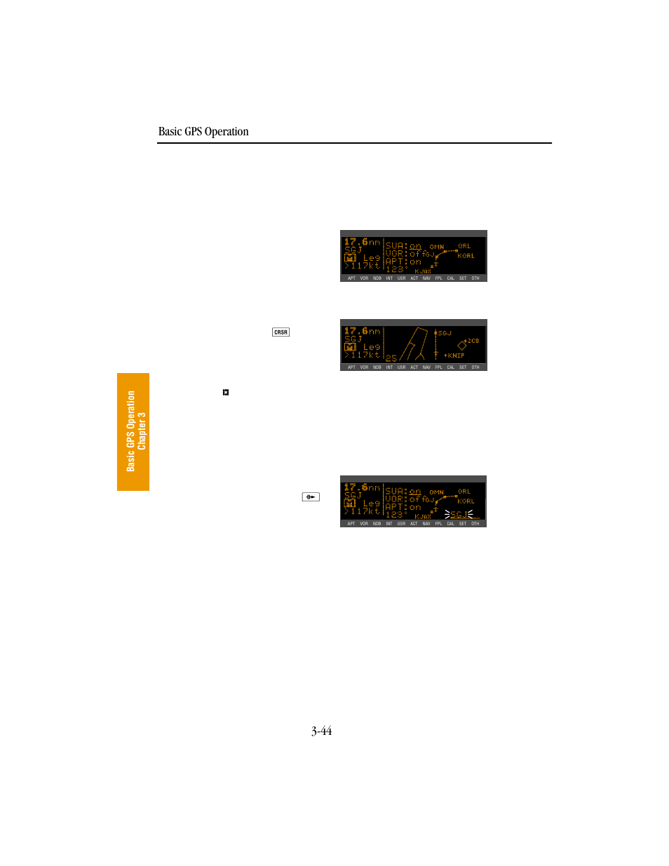 Basic gps operation 3-44 | BendixKing KLN 89B - Pilots Guide User Manual | Page 81 / 246