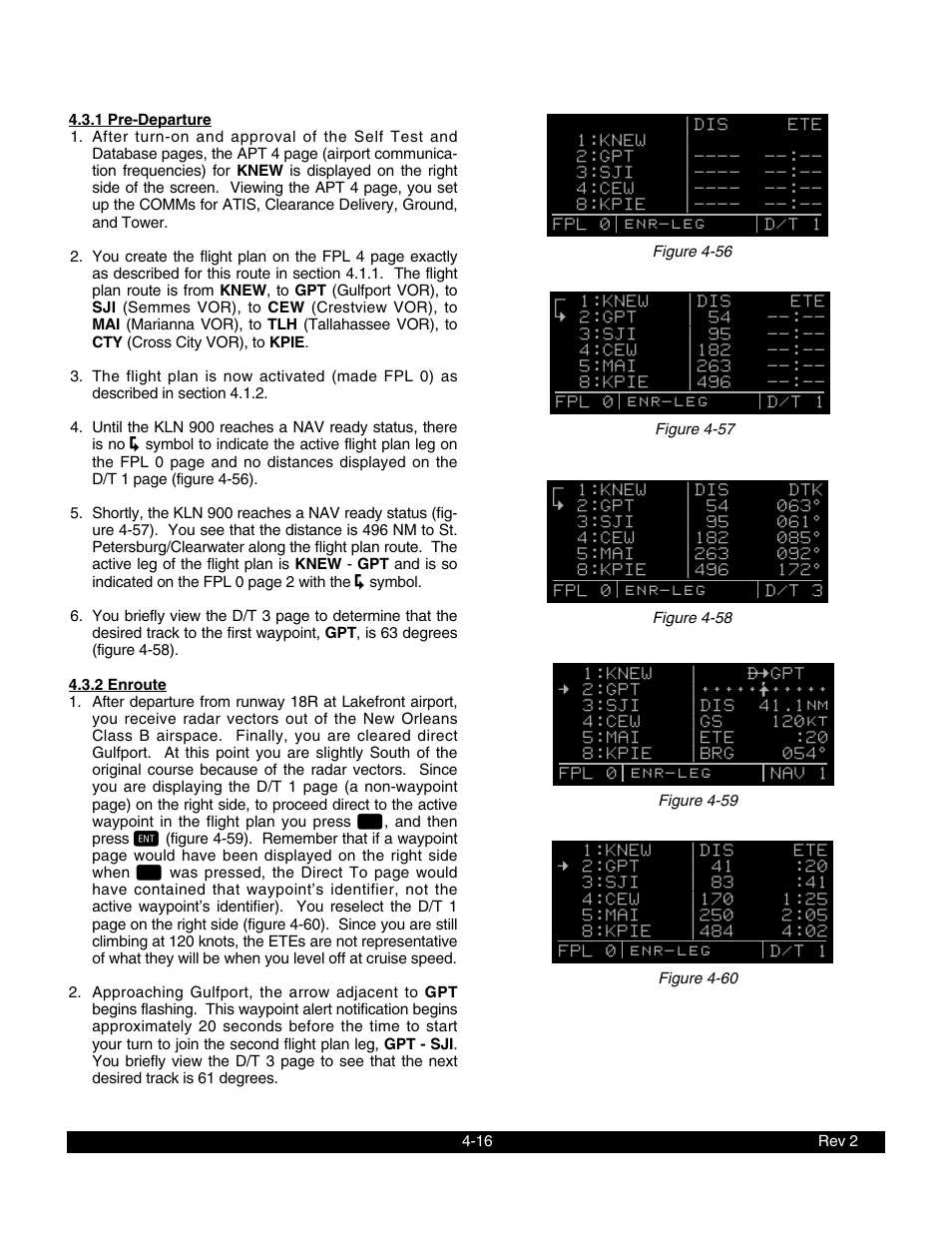 1 pre-departure, 2 enroute | BendixKing KLN 900 - Pilots Guide User Manual | Page 105 / 224