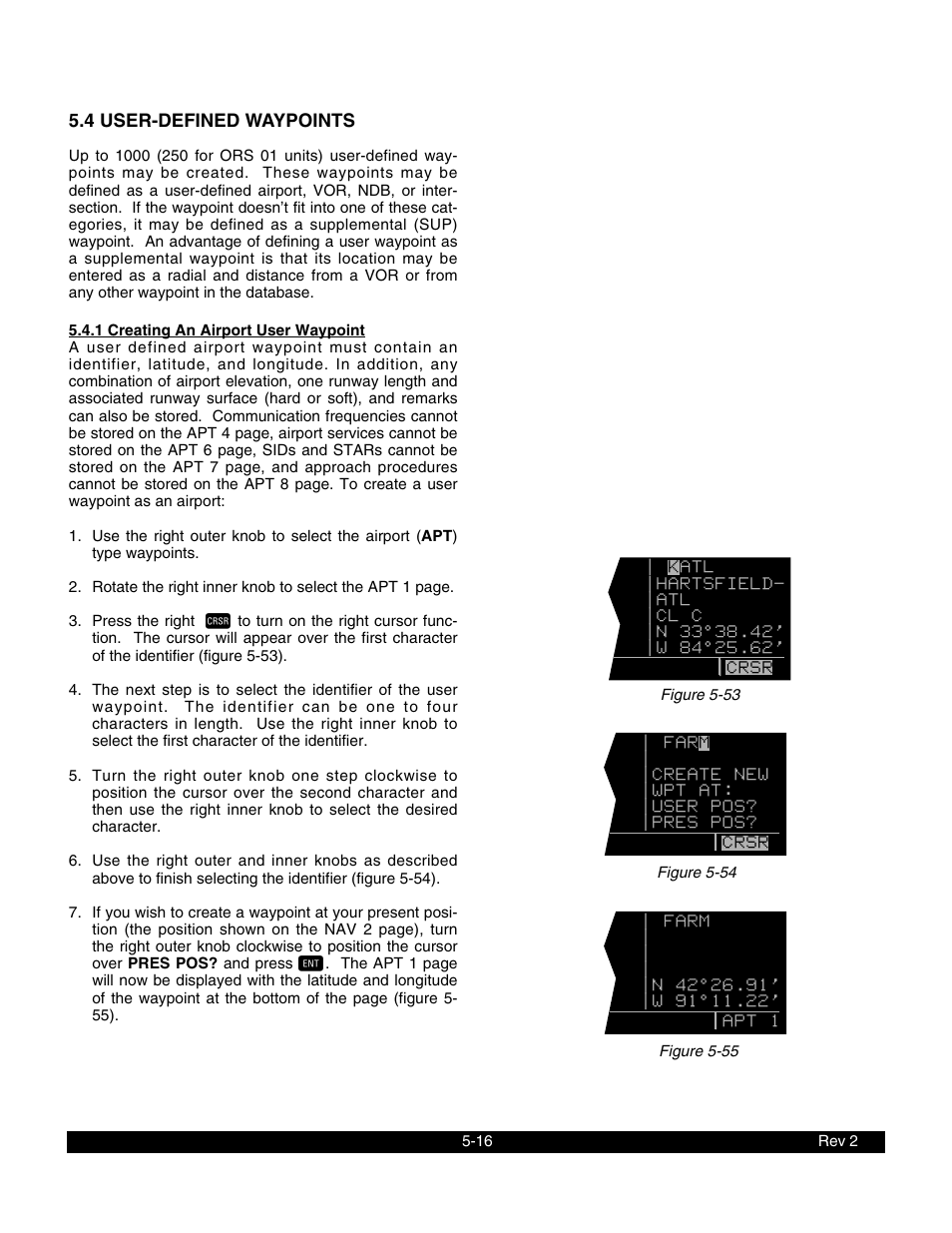 4 user-defined waypoints, 1 creating an airport user waypoint | BendixKing KLN 900 - Pilots Guide User Manual | Page 123 / 224