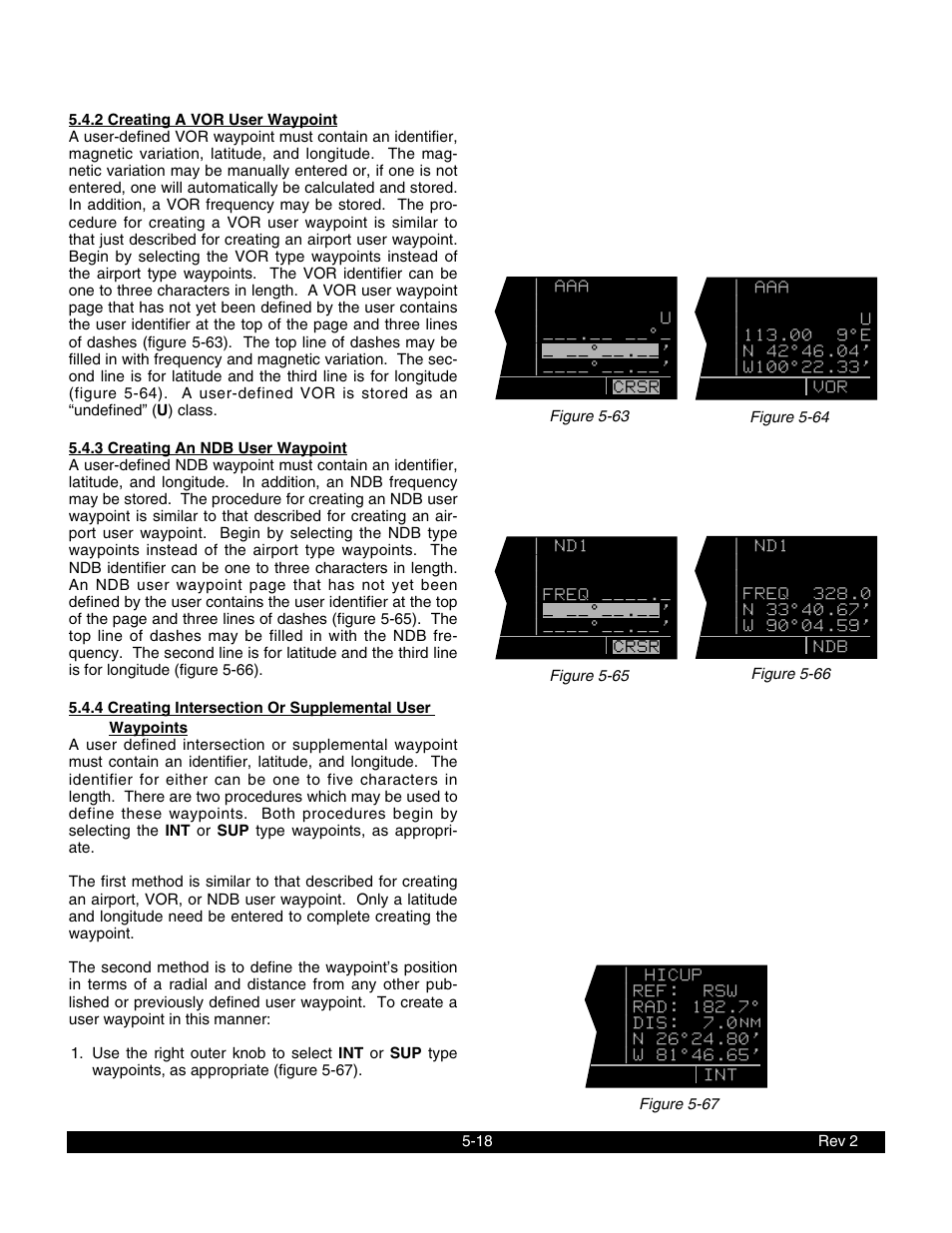 2 creating a vor user waypoint, 3 creating an ndb user waypoint | BendixKing KLN 900 - Pilots Guide User Manual | Page 125 / 224