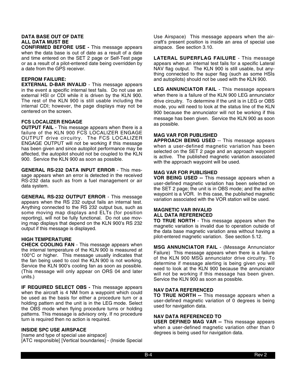 BendixKing KLN 900 - Pilots Guide User Manual | Page 197 / 224