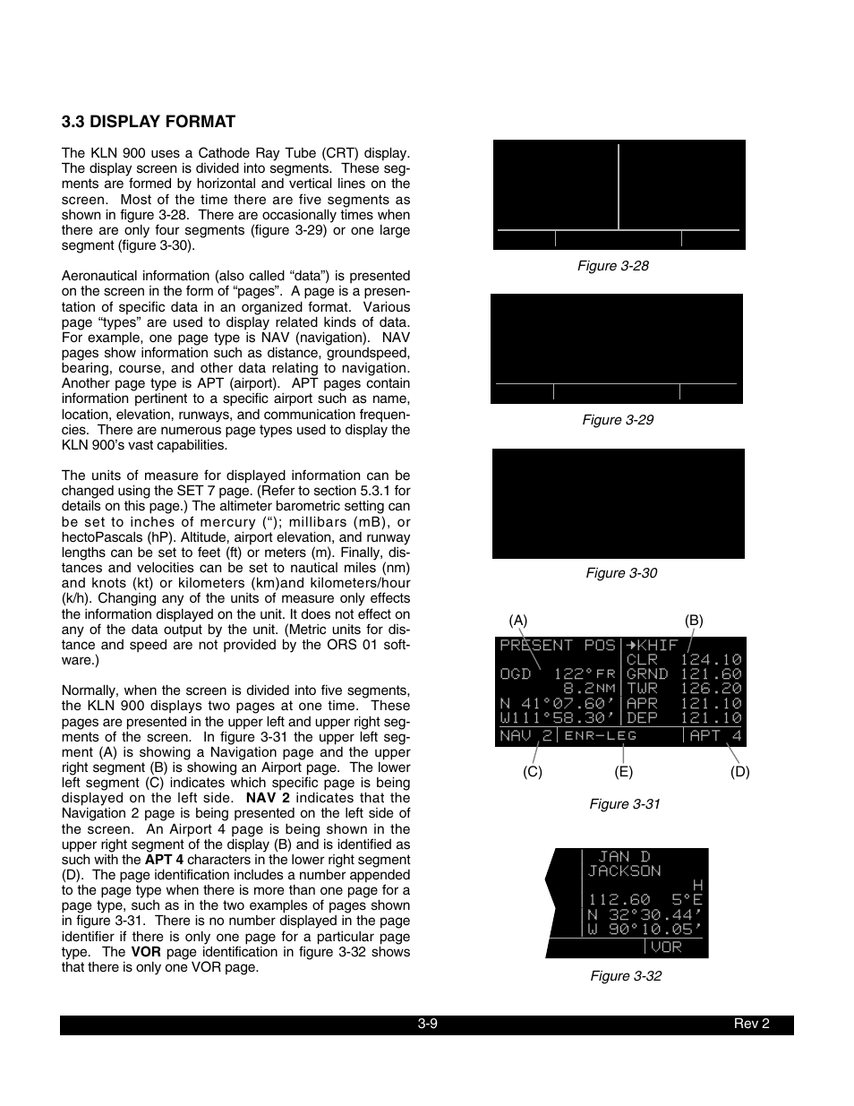 3 display format | BendixKing KLN 900 - Pilots Guide User Manual | Page 36 / 224