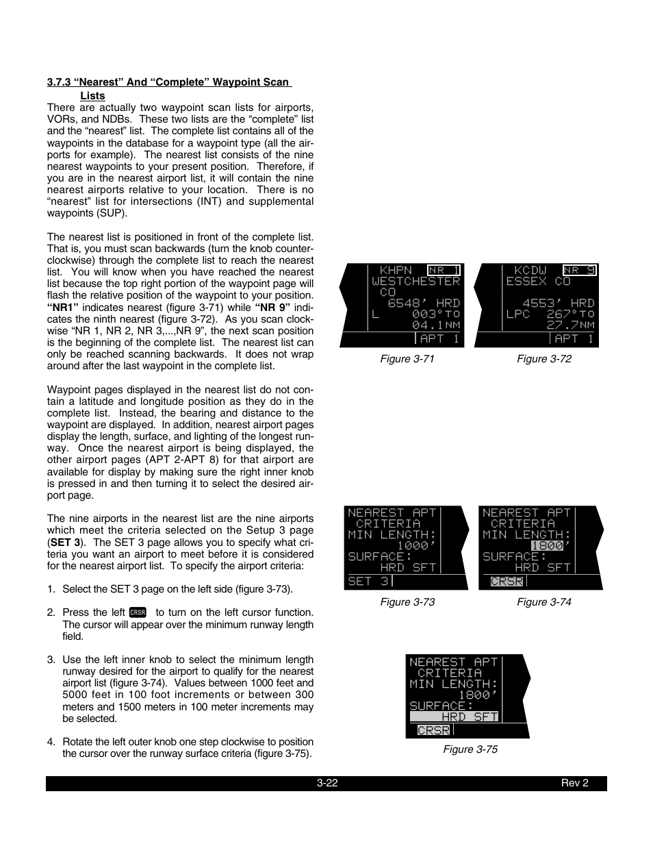 3 “nearest” and “complete” waypoint scan lists | BendixKing KLN 900 - Pilots Guide User Manual | Page 49 / 224