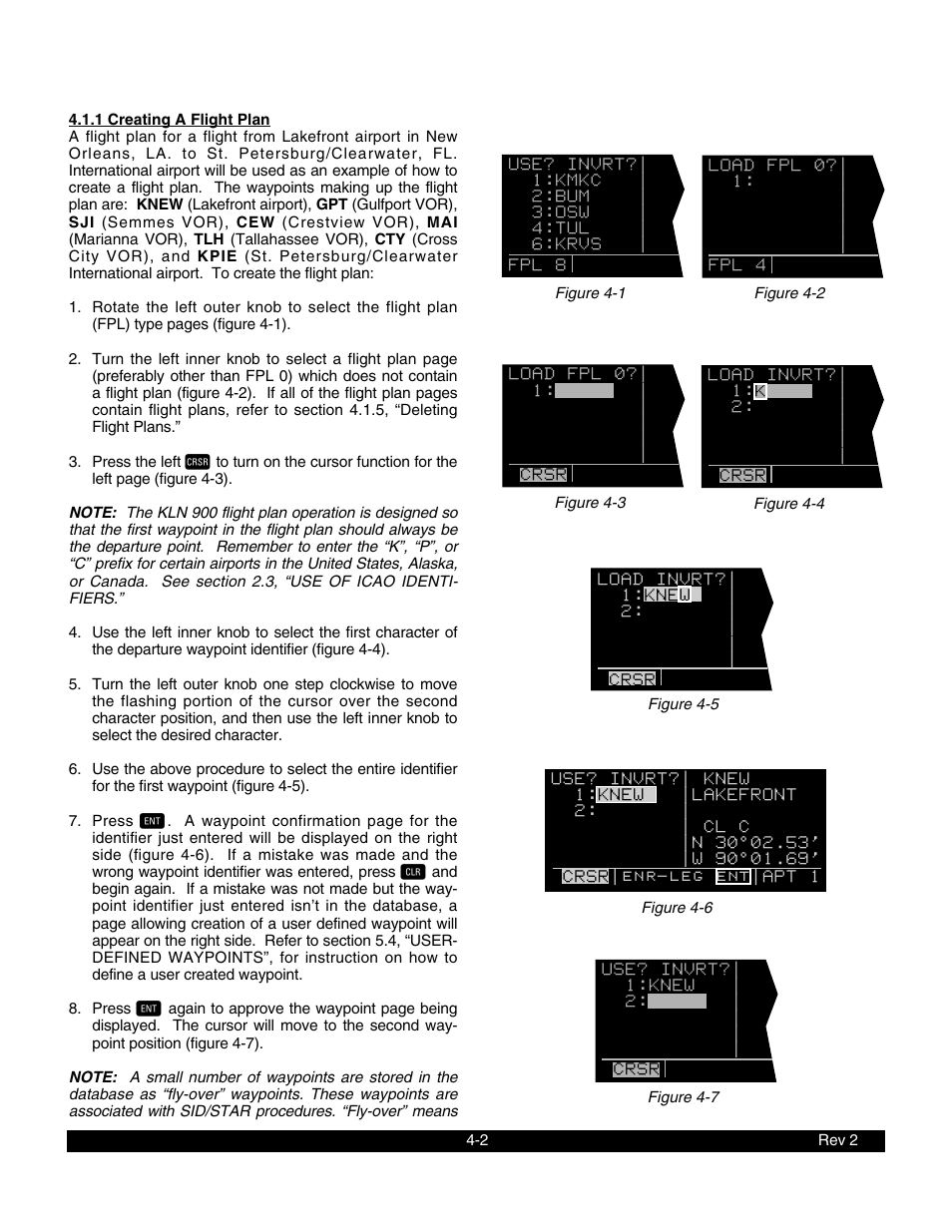1 creating a flight plan | BendixKing KLN 900 - Pilots Guide User Manual | Page 91 / 224