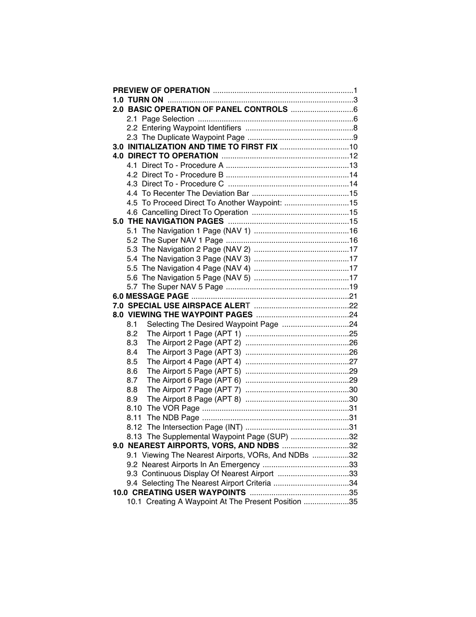 BendixKing KLN 900 - Abbreviated Guide User Manual | Page 3 / 57