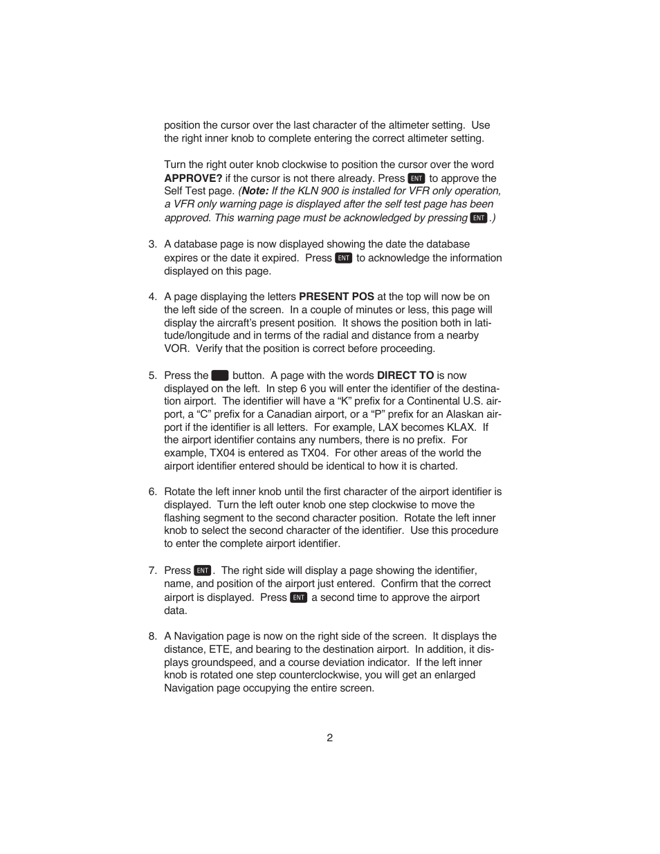 BendixKing KLN 900 - Abbreviated Guide User Manual | Page 6 / 57