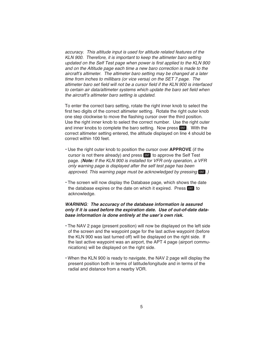 BendixKing KLN 900 - Abbreviated Guide User Manual | Page 9 / 57