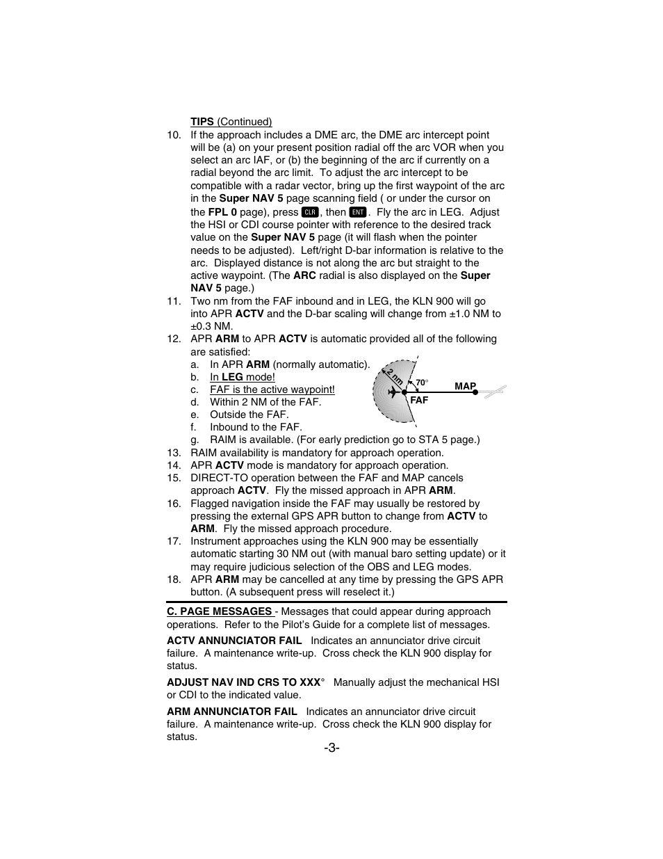 BendixKing KLN 900 - Memory Jogger User Manual | Page 3 / 6