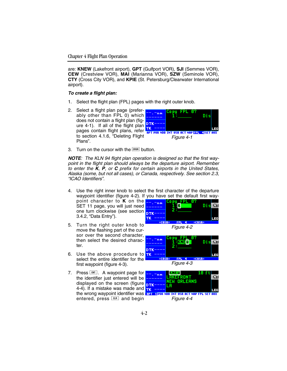 BendixKing KLN 94 - Pilots Guide User Manual | Page 120 / 284