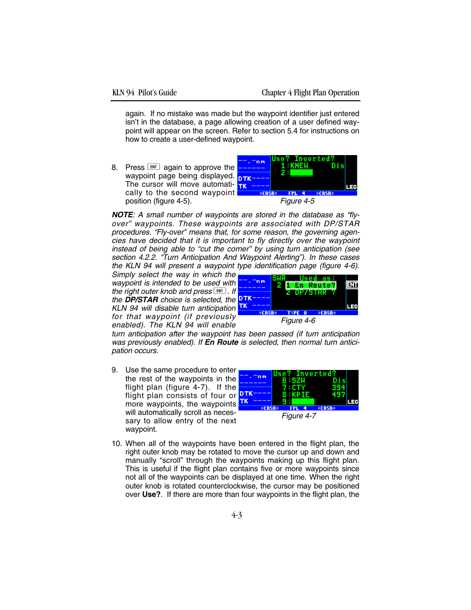 BendixKing KLN 94 - Pilots Guide User Manual | Page 121 / 284