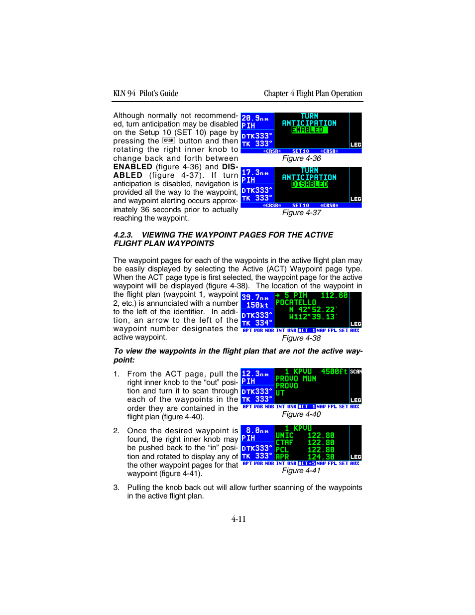 BendixKing KLN 94 - Pilots Guide User Manual | Page 129 / 284