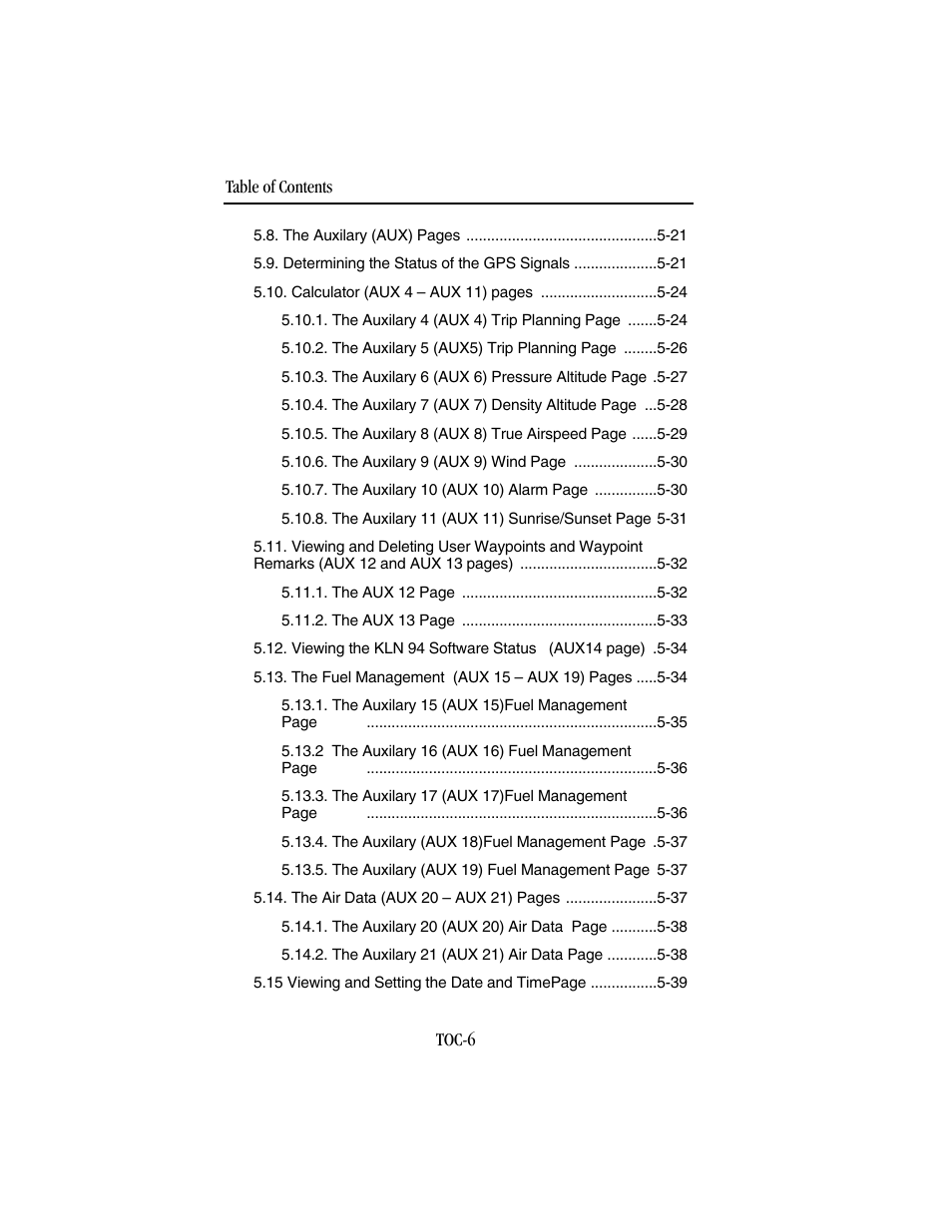 BendixKing KLN 94 - Pilots Guide User Manual | Page 14 / 284