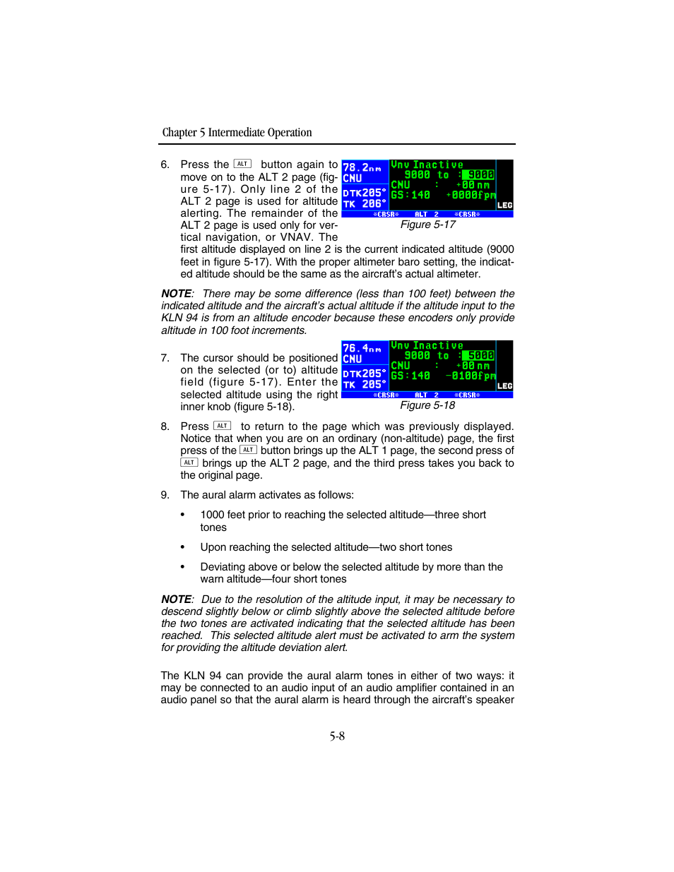 BendixKing KLN 94 - Pilots Guide User Manual | Page 142 / 284