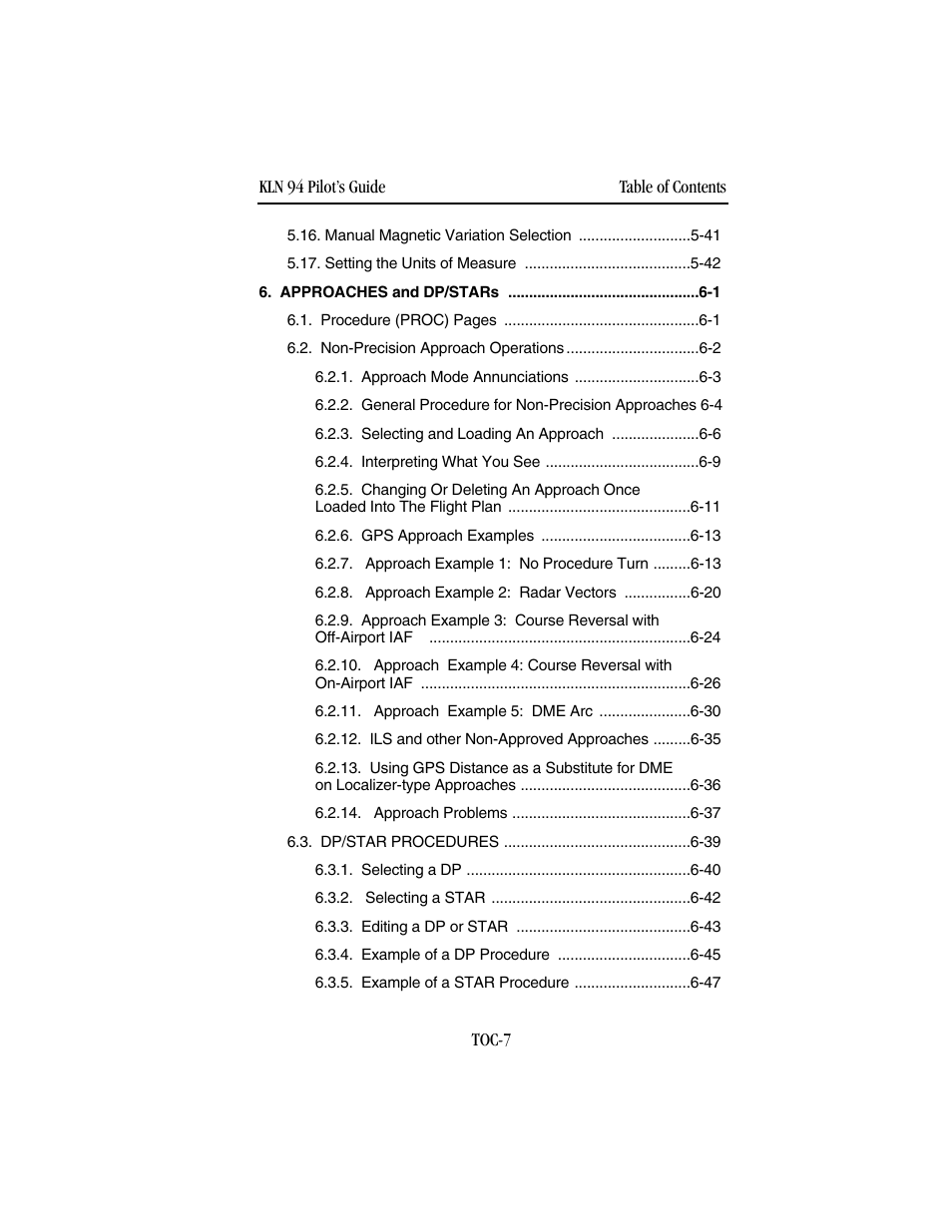 BendixKing KLN 94 - Pilots Guide User Manual | Page 15 / 284