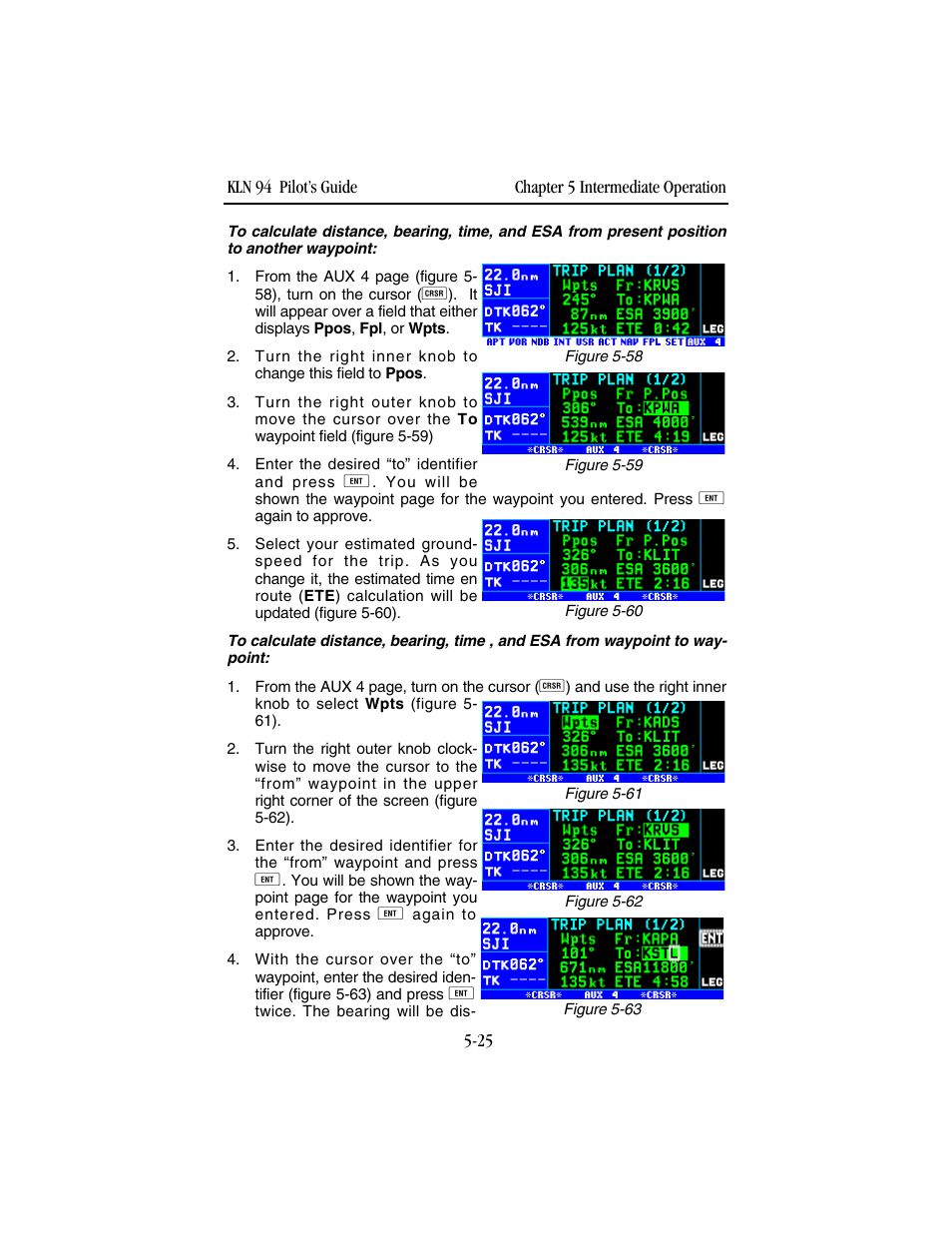 BendixKing KLN 94 - Pilots Guide User Manual | Page 159 / 284