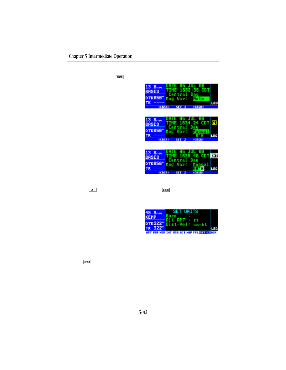 Setting the units of measure | BendixKing KLN 94 - Pilots Guide User Manual | Page 176 / 284