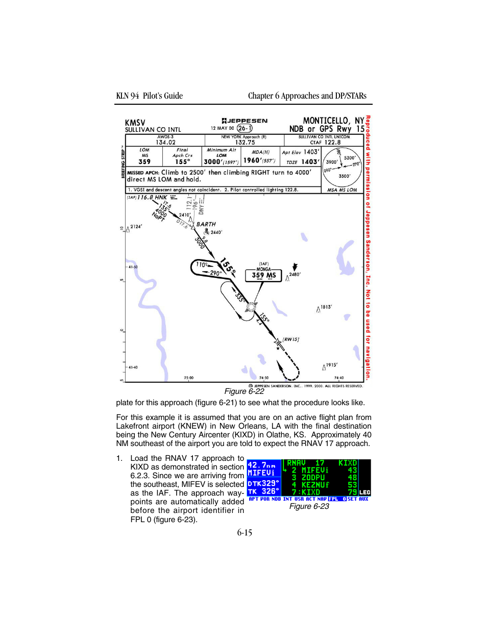 BendixKing KLN 94 - Pilots Guide User Manual | Page 191 / 284