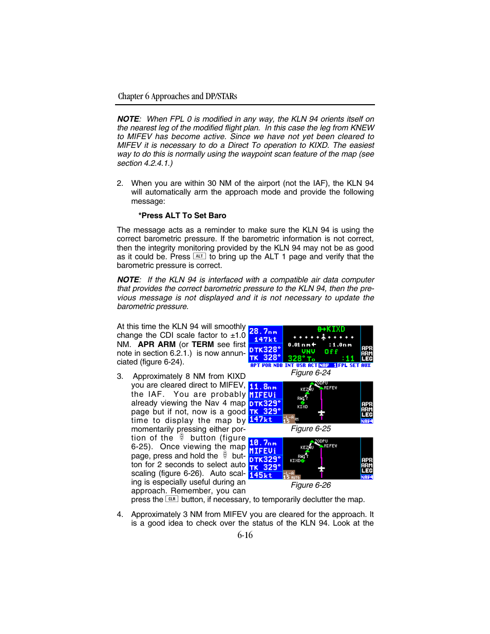 BendixKing KLN 94 - Pilots Guide User Manual | Page 192 / 284