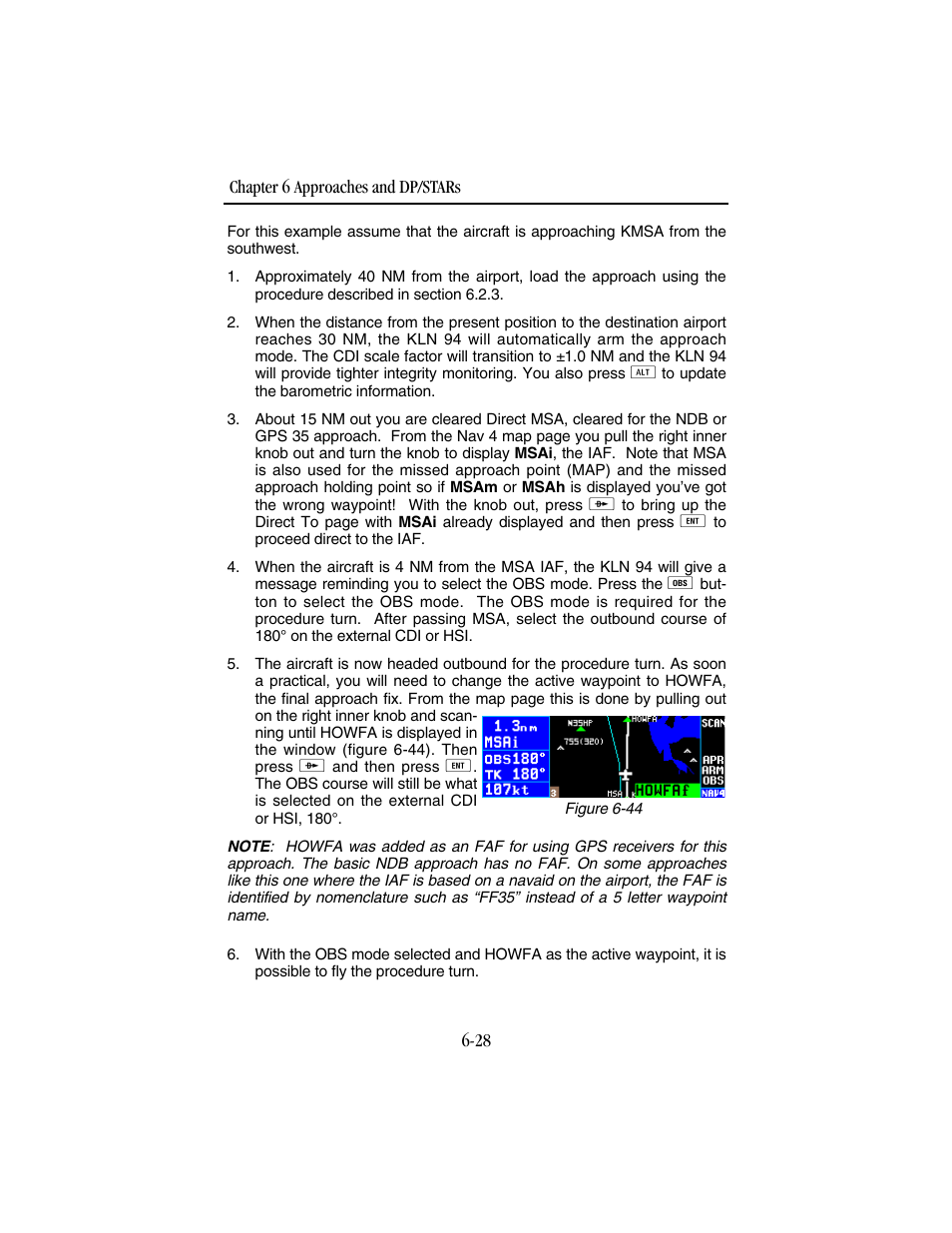 BendixKing KLN 94 - Pilots Guide User Manual | Page 204 / 284