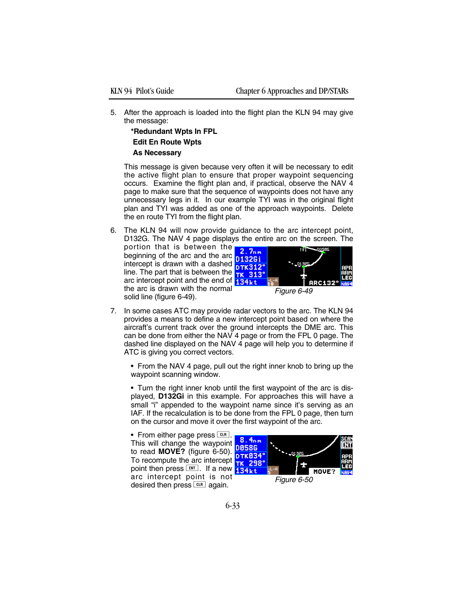 BendixKing KLN 94 - Pilots Guide User Manual | Page 209 / 284