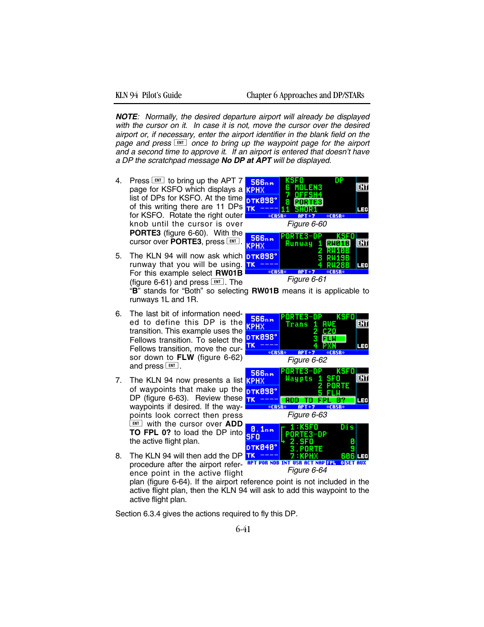 BendixKing KLN 94 - Pilots Guide User Manual | Page 217 / 284