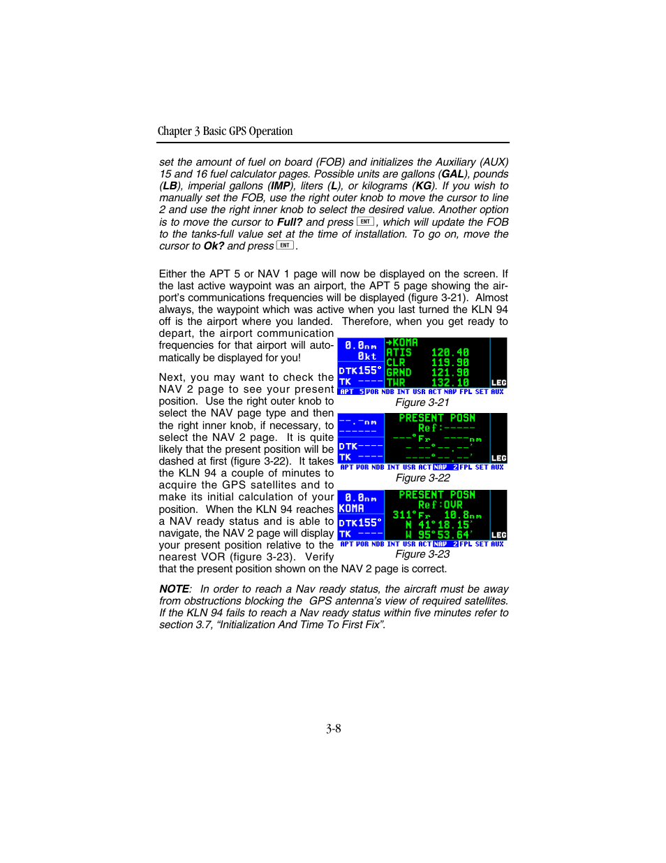 BendixKing KLN 94 - Pilots Guide User Manual | Page 50 / 284