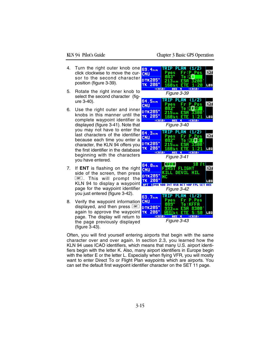 BendixKing KLN 94 - Pilots Guide User Manual | Page 57 / 284