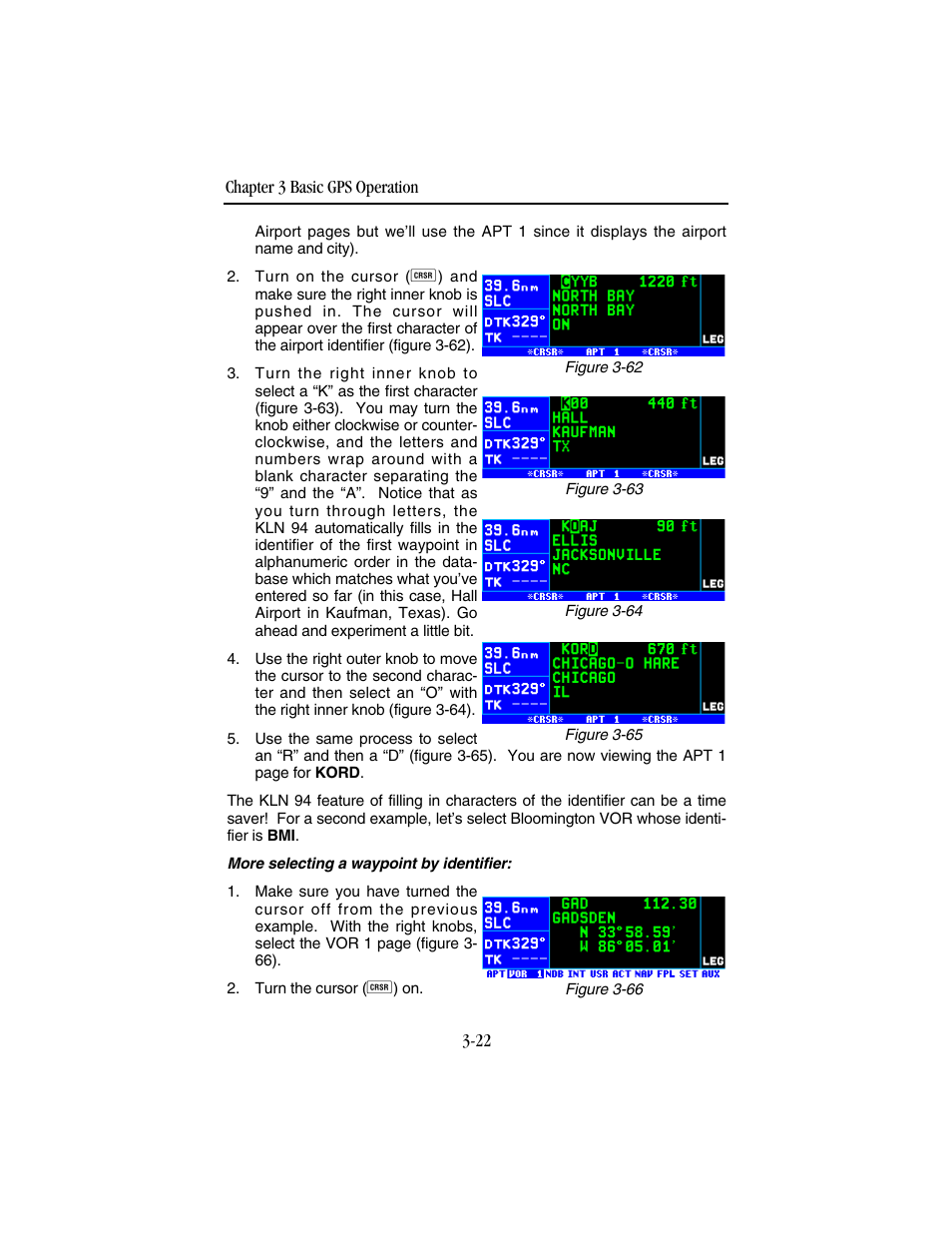 BendixKing KLN 94 - Pilots Guide User Manual | Page 64 / 284