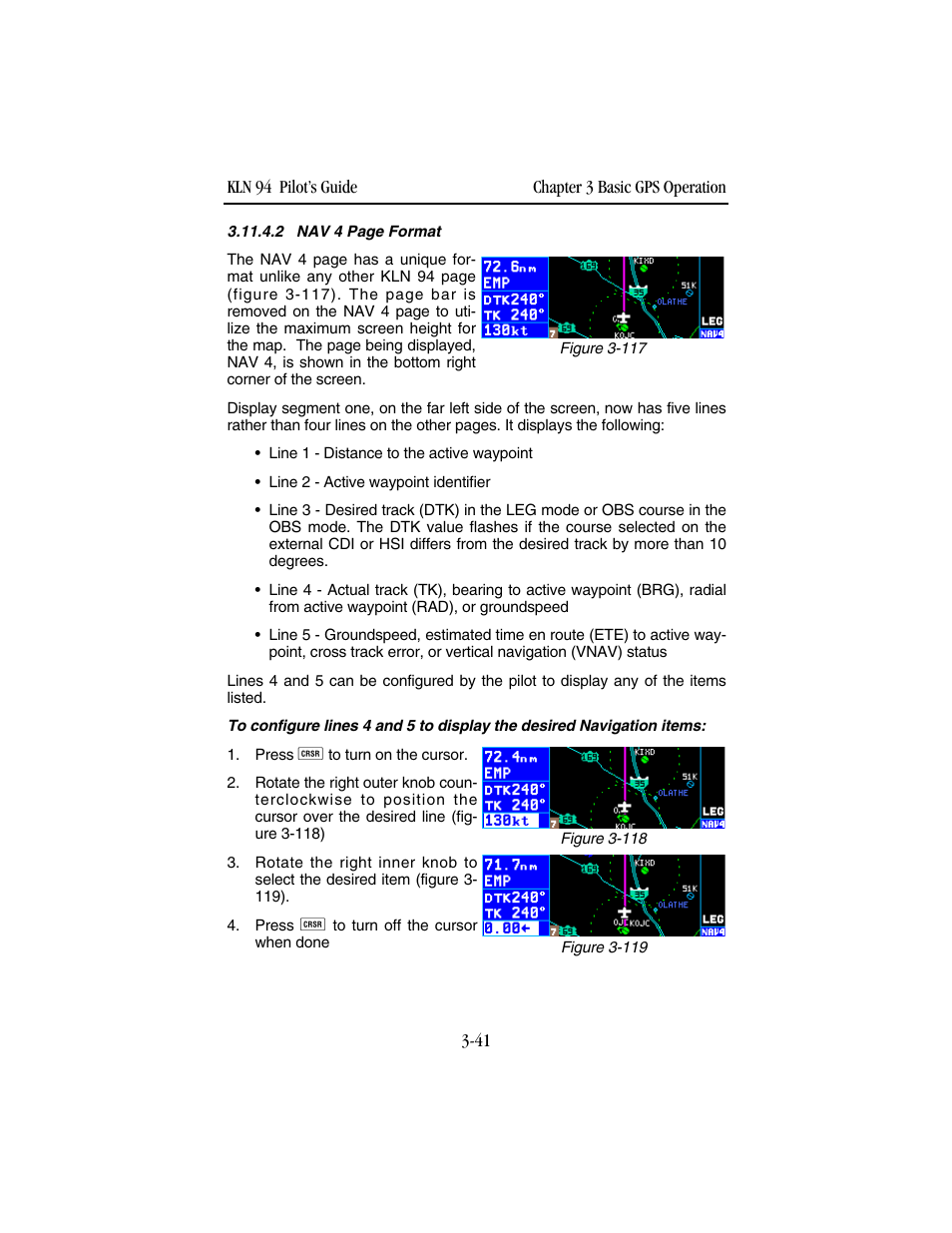 BendixKing KLN 94 - Pilots Guide User Manual | Page 83 / 284
