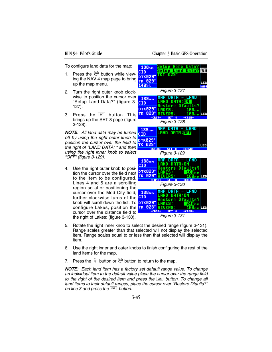 BendixKing KLN 94 - Pilots Guide User Manual | Page 87 / 284