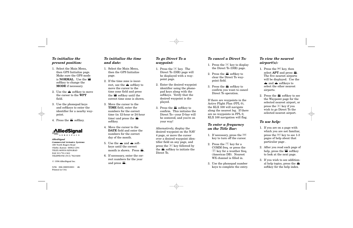 BendixKing KLX 100 - Users Guide User Manual | Page 2 / 2