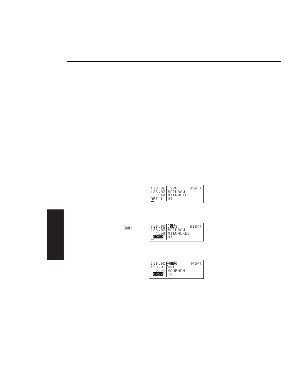 Selecting and scanning waypoints, Selecting waypoints by identifier | BendixKing KLX 135 - Pilots Guide User Manual | Page 51 / 142