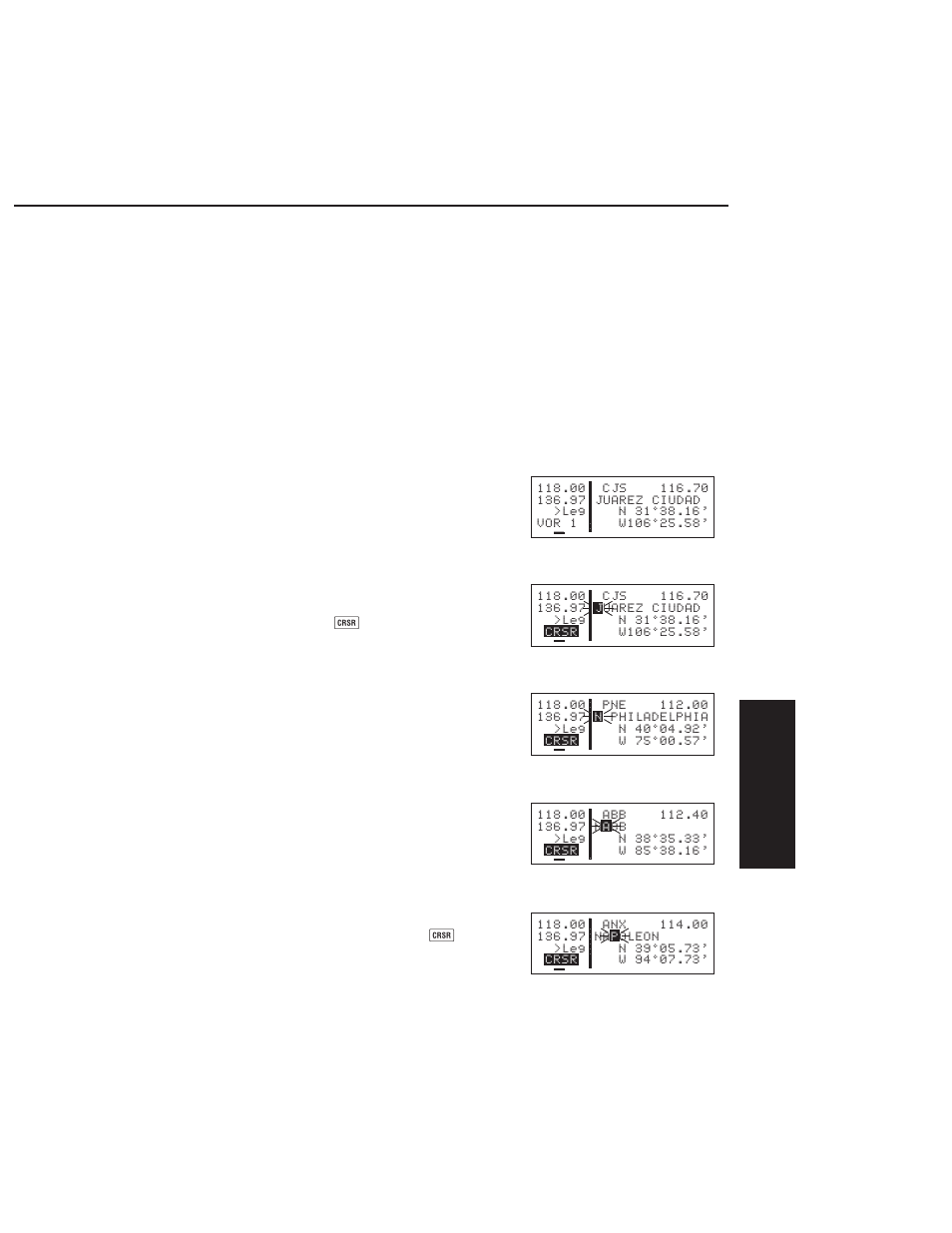 Selecting waypoints by name or city | BendixKing KLX 135 - Pilots Guide User Manual | Page 56 / 142