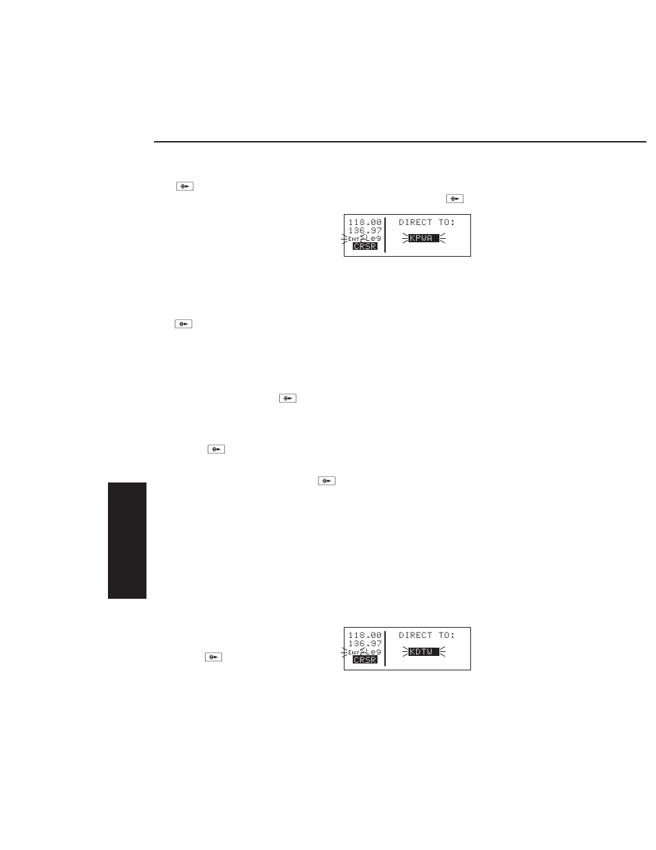 Direct to operation, Initiating a direct to | BendixKing KLX 135 - Pilots Guide User Manual | Page 59 / 142