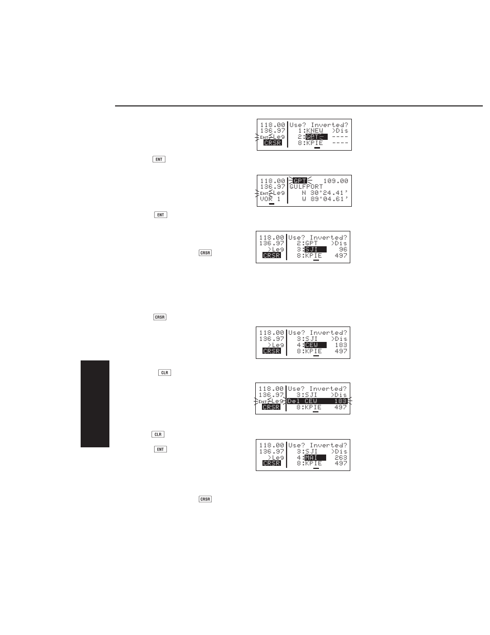 Deleting a waypoint from a flight plan | BendixKing KLX 135 - Pilots Guide User Manual | Page 67 / 142