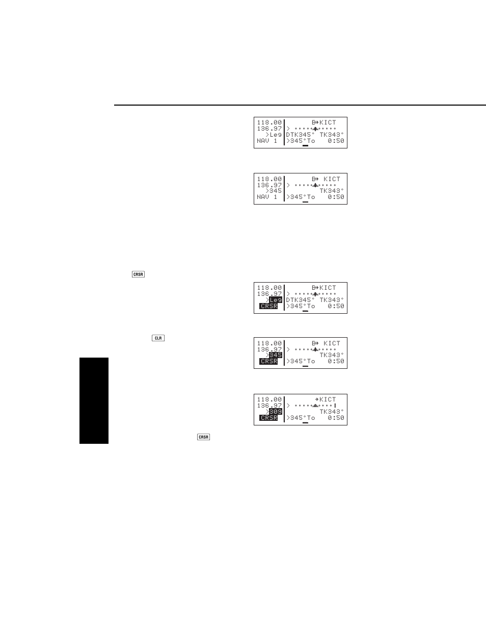 Selecting the leg mode or the obs mode, The en route-leg mode | BendixKing KLX 135A - Pilots Guide User Manual | Page 123 / 180