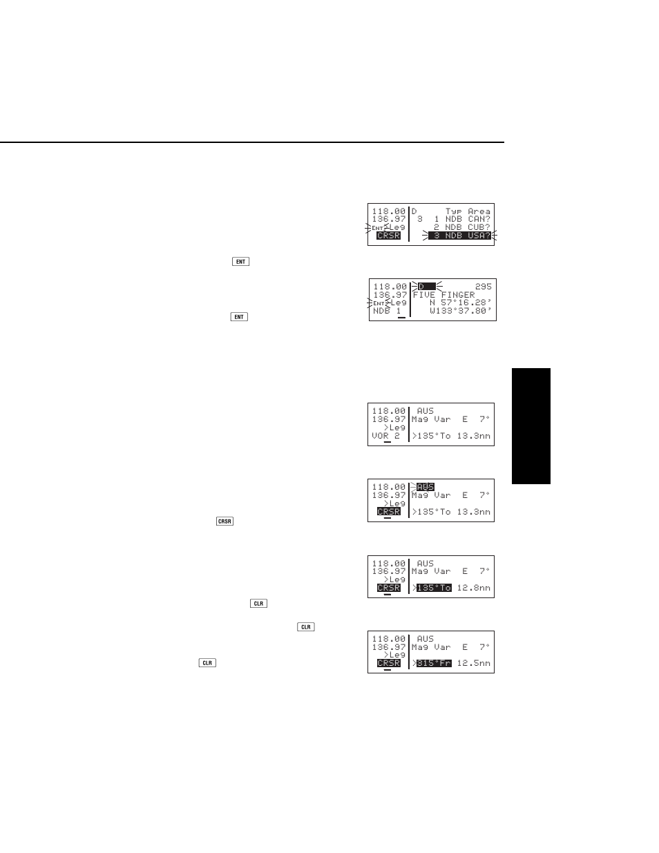 Cyclic fields | BendixKing KLX 135A - Pilots Guide User Manual | Page 44 / 180