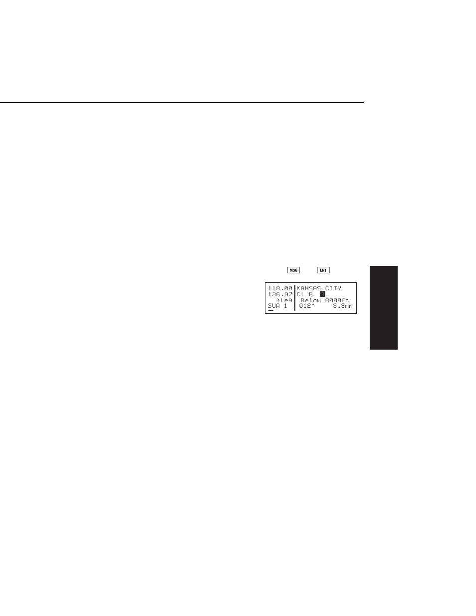 Viewing the nearest special use airspaces | BendixKing KLX 135A - Pilots Guide User Manual | Page 58 / 180