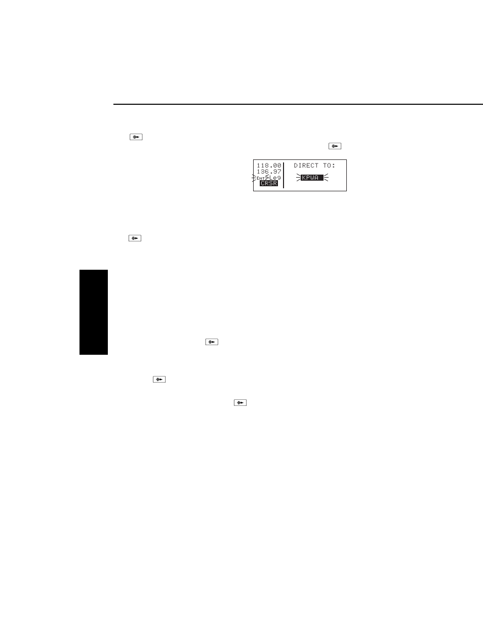Direct to operation, Initiating a direct to | BendixKing KLX 135A - Pilots Guide User Manual | Page 61 / 180