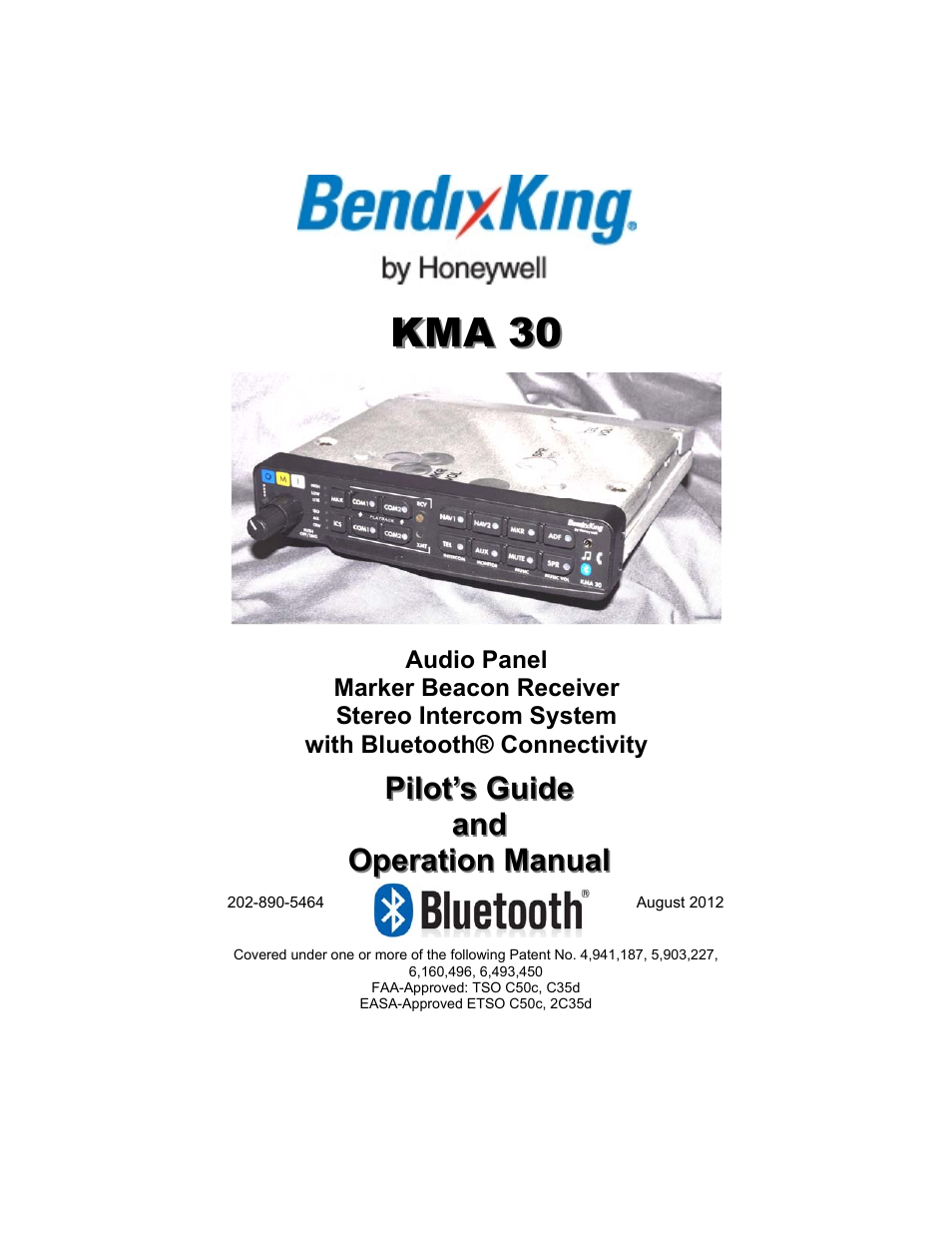 BendixKing KMA 30 User Manual | 20 pages