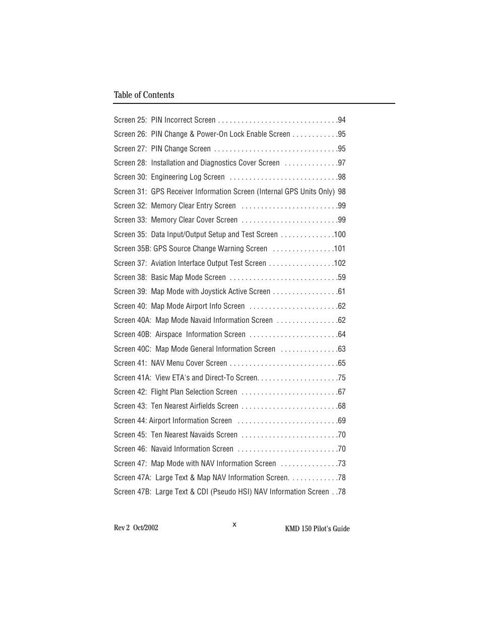 BendixKing KMD 150 - Pilots Guide User Manual | Page 12 / 170