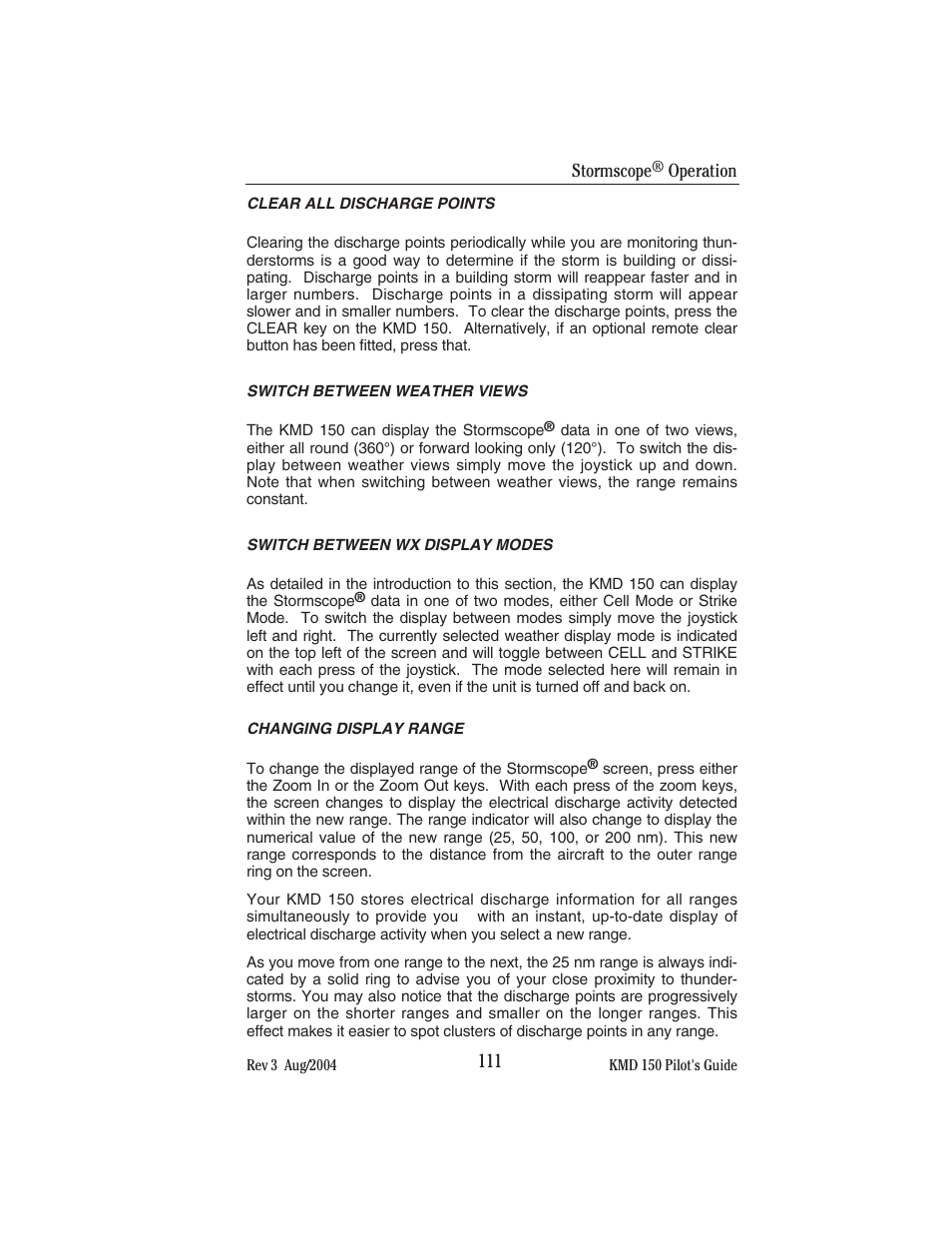BendixKing KMD 150 - Pilots Guide User Manual | Page 125 / 170
