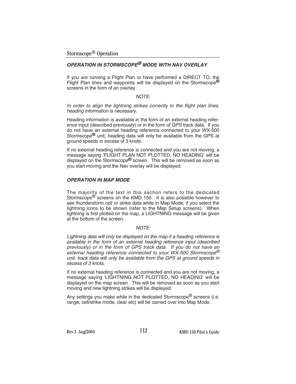 BendixKing KMD 150 - Pilots Guide User Manual | Page 126 / 170