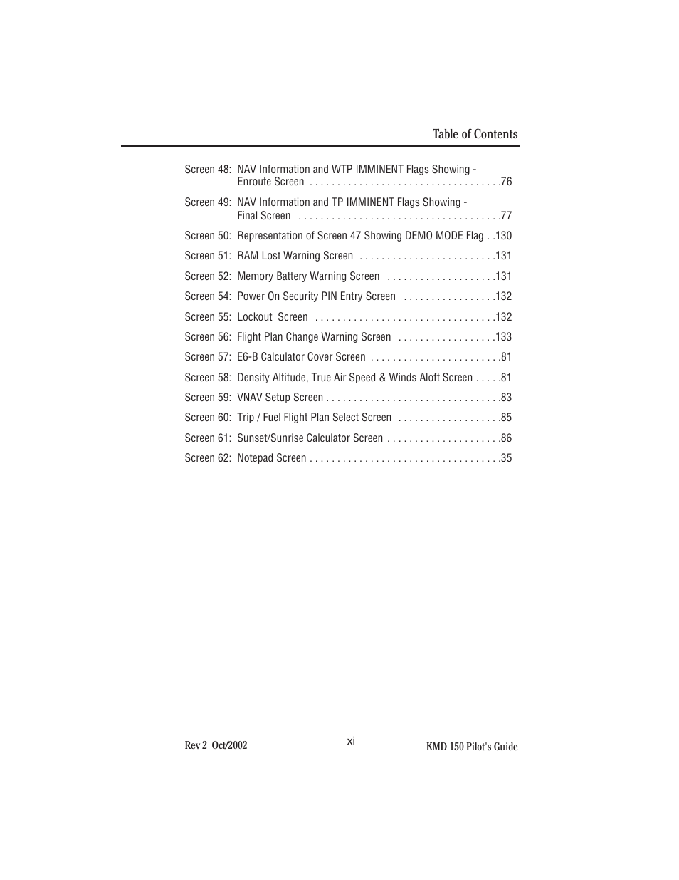 BendixKing KMD 150 - Pilots Guide User Manual | Page 13 / 170