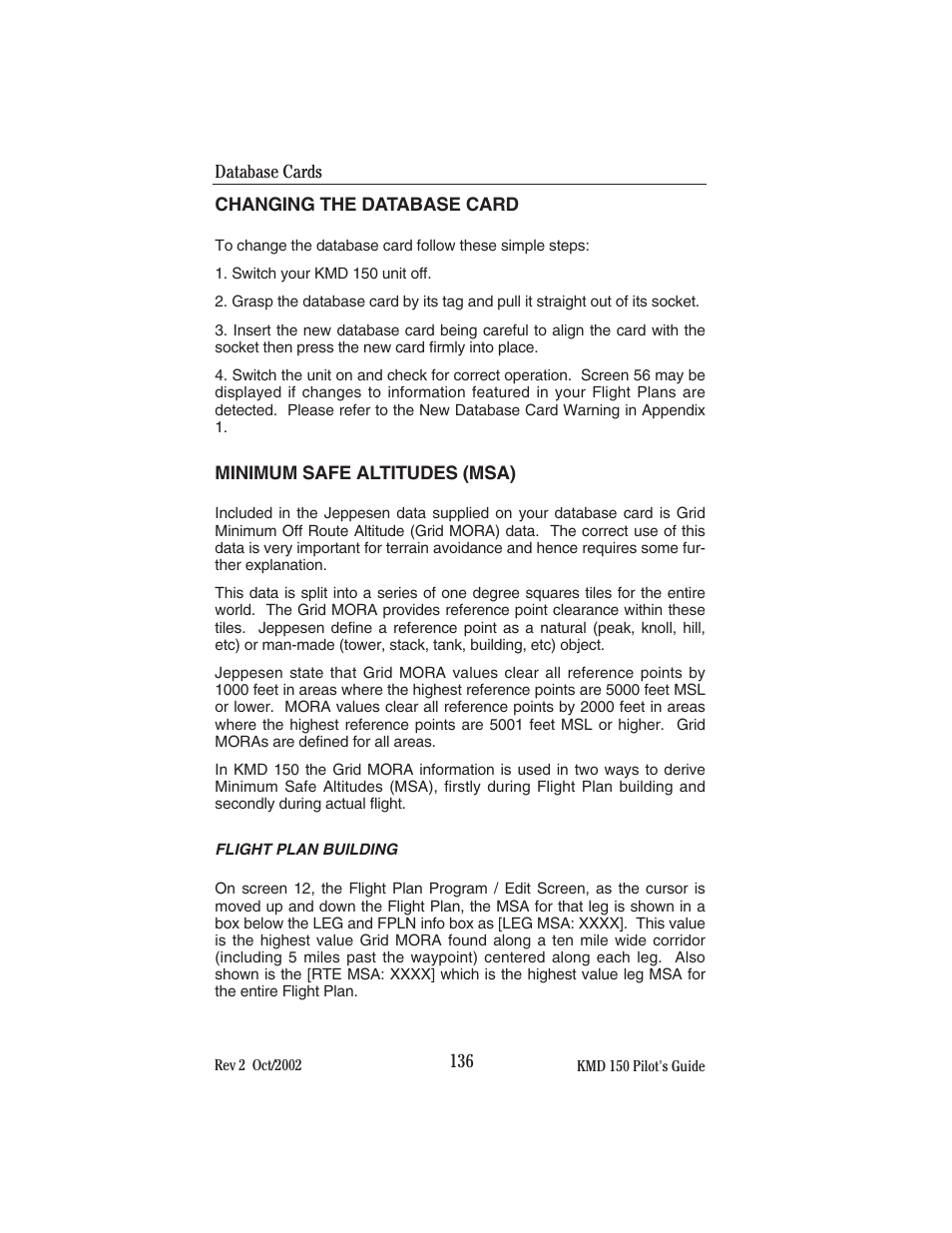 BendixKing KMD 150 - Pilots Guide User Manual | Page 150 / 170
