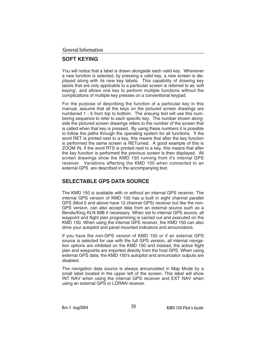 BendixKing KMD 150 - Pilots Guide User Manual | Page 24 / 170