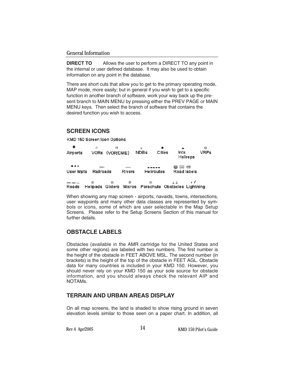 BendixKing KMD 150 - Pilots Guide User Manual | Page 28 / 170